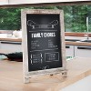 Merrick Lane Set of 10 Wall Mount or Tabletop Magnetic Chalkboards with Folding Metal Legs - 2 of 4