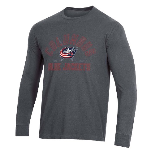 NHL Columbus Blue Jackets Men's Charcoal Long Sleeve T-Shirt - S