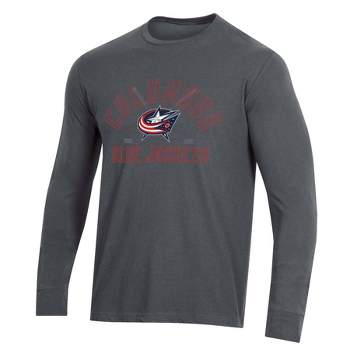 NHL Columbus Blue Jackets Men's Charcoal Long Sleeve T-Shirt