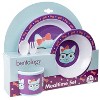 Bentology 5 Pc Kitty Mealtime Baby Feeding Set for Toddlers - Includes Plate, Bowl, Cup, Utensil Flatware - Dishwasher Safe - Christmas Gift for Kids - 3 of 3