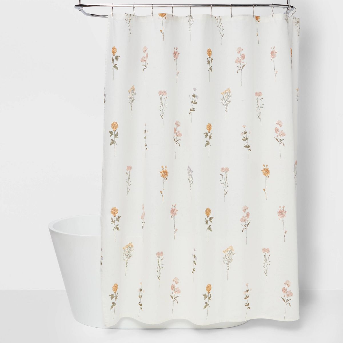 Climbing Floral Shower Curtain Pink - Threshold™