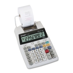 Sharp EL-1750V Two-Color Printing Calculator Black/Red Print 2 Lines/Sec EL1750V - 1 of 4