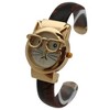 Olivia Pratt Cat with Glasses Face Bangle Women Watch - 2 of 3