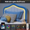 Twin/Twin-XL/Full Size Upholstered Bed Frame with Storage Drawer and Smart light Headboard for Kids, Wooden Slats Support, No Box Spring Needed - 4 of 4