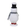 Ganz 4.75 In Vintage-Looking Snowman Figurine Top Hat Tinsel Scarf Snowman Figurines - 3 of 3