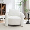 SEYNAR Mid Century Modern Teddy Upolstered Accent Chair with Poilow - 2 of 4