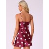 INSPIRE CHIC Women's 2 Pcs Lingerie Lace Sleeveless Sleepdress Wave Point Knee Length V-neck Nightgown - 4 of 4