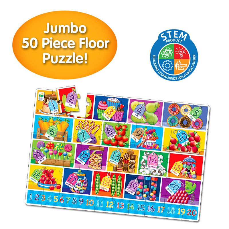 The Learning Journey Jumbo Floor Puzzles Numbers (50 pieces), 3 of 7