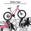 Gulches 26 inch Mountain Bike for Teenagers Girls Women, Shimano 21 Speeds with Dual Disc Brakes and 100mm Front Suspension - 3 of 4