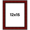 PosterPalooza | Weathered Red Picture Frame - UV Acrylic, Foam Board Backing, Hanging Hardware - 2 of 4