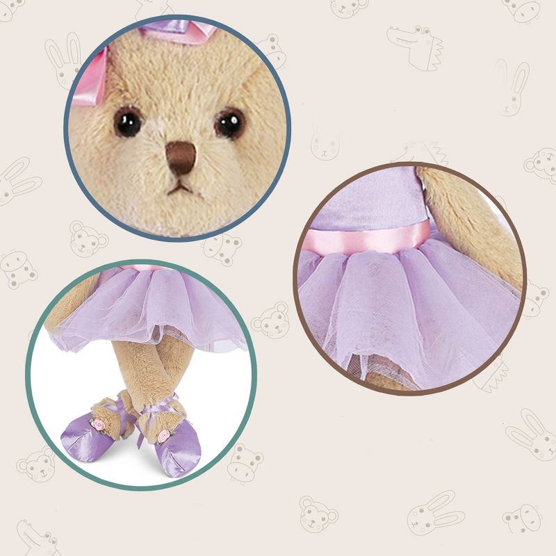 Bearington Tootsie Ballerina 15 Inch Teddy Bears for Girls - Ballerina Stuffed Animals - Dance Recital Gifts for Girls, 3 of 8
