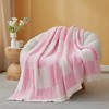 Snuggle Sac Fluffy Buffalo Plaid Throw Blanket,Reversible Cozy Throw,Classic Checkered Style - 4 of 4