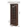 Whizmax 10-Tier Shoe Cabinet, 27-Cubby Entryway Storage Organizer with Tall Boot Space, Freestanding Rack for Hallway, Closet, White - 2 of 4
