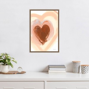 Amanti Art 16"x23" Baby Love Heart by Yvette St. Amant Framed Canvas Wall Art Print - 1 of 4
