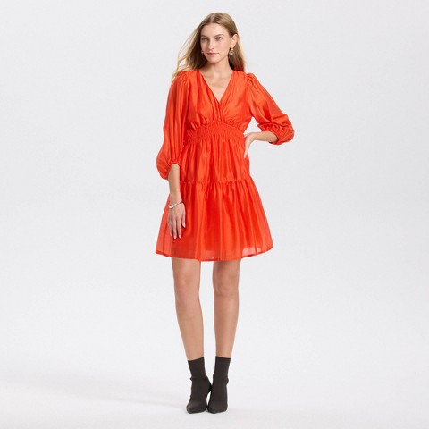 Женское платье A New Day Balloon Long Sleeve Shirring Mini A-Line