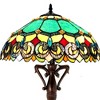 Chloe Lighting Aubrey Victorian 2 Light Antique Dark Bronze Tiffany-Style Table Lamp 18" Shade - 3 of 4