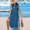 Women's Beach Cover-Up Sleeveless Midi Dress - Cupshe - 3 of 4