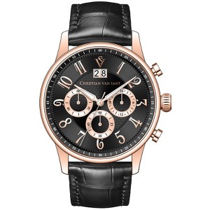 Christian Van Sant Men's Heritage Black Dial Watch - CV3944 - 1 of 1