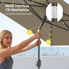 Sonkuki 10x6.5 ft LED Rectangular Patio Market Umbrella w/Tilt Adjustment - 4 of 4