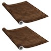 VidaXL Self-adhesive Furniture Films 2 pcs Dark Oak 196.9"x35.4" PVC - 2 of 4