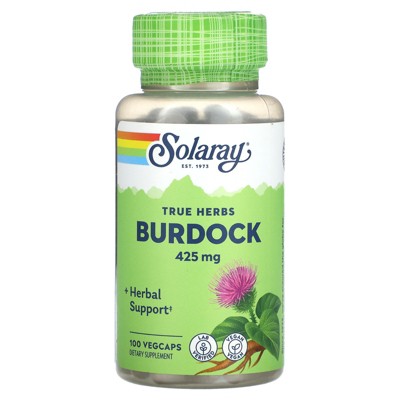 Solaray True Herbs, Burdock, 425 mg, 100 VegCaps