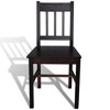 CLIHOME Modern Minimalist Dining Chair with Retro Design of Solid Pine Wood, Comfortable Restaurant Backrest Chair(Set of 2) - 2 of 4