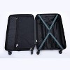 Wooakway Luggage Sets 3 Piece With Spinner Wheels ABS Lightweight Carry On Travel Suitcase - 3 of 4