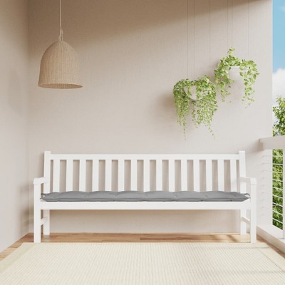vidaXL Garden Bench Cushion Gray 78.7"x19.7"x2.8" Oxford Fabric