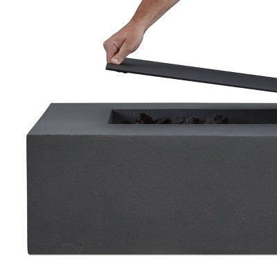 Caraga Rectangle Aluminum Lid Black - Jensen Co.