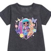 Girls' - LOL Surprise! - Candylicious, Butterflies, & Hearts Graphic Short Sleeve Fleece Dress - 2 of 3