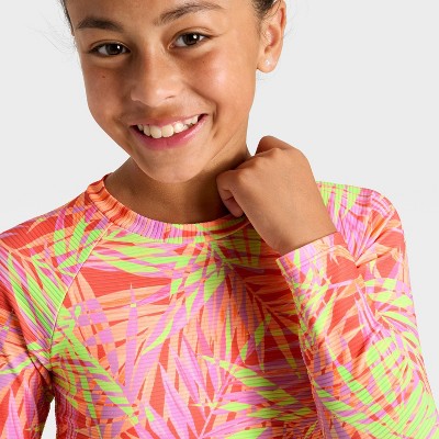 Cat & Jack Girls' Summer Palms Print Swimwear Set - Cat & Jack™ M — фото 3