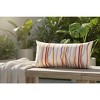 17x9 inch Terra Cotta Decorative Pillow – Climaweave Polyester by Manual Woodworkers and Weavers - 3 of 3