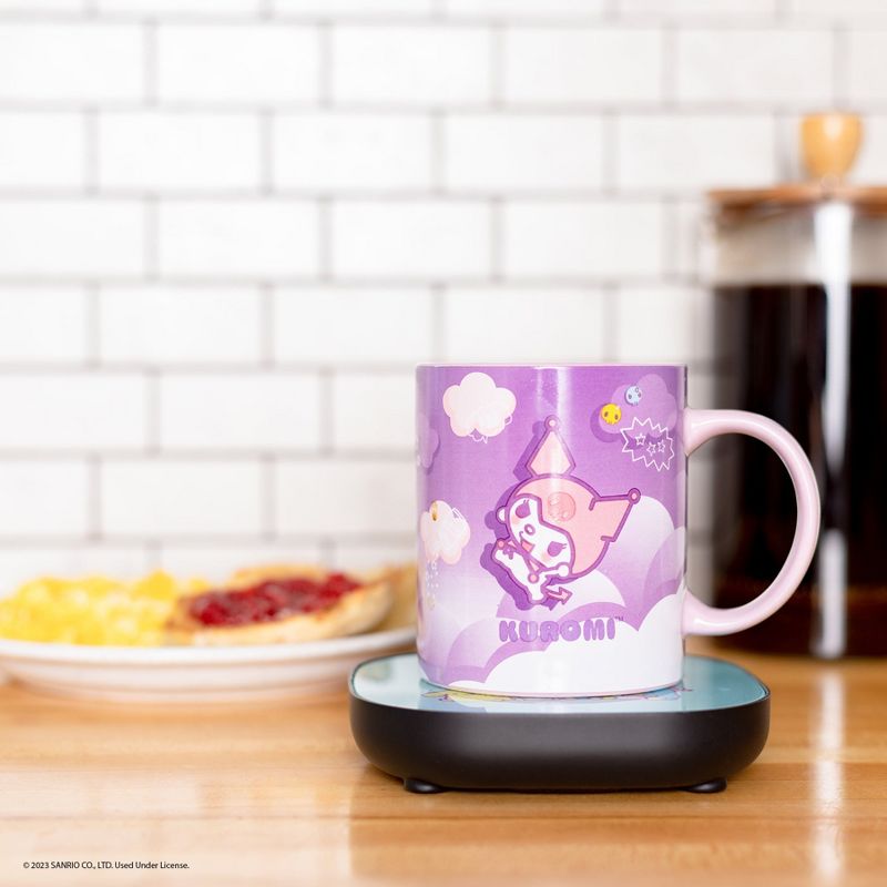 Uncanny Brands Kuromi Coffee Mug with Electric Mug Warmer, 4 of 6