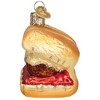 Old World Christmas Glass Blown Ornament for Christmas Tree, Meatball Sandwich - 2 of 4