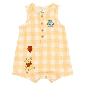 Disney Junior Baby Henley Sleeveless Romper Newborn to Infant - 1 of 4