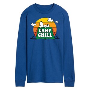 Men's - Peanuts - Camp Chill Long Sleeve Graphic T-Shirt - 1 of 4