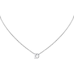 Small Initial Necklace for Women, Stainless Steel Tiny Letter Personalized Pendant - 1 of 4