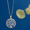 Ross-Simons Italian 18kt Gold Over Sterling Cut-Out Tree Of Life Pendant Necklace - 3 of 4