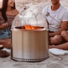 VEVOR Firepit Spark Screen Lid,30" Diameter, Outdoor Firepit Ring Cover Round Accessories,Fire Pit Metal Cover,Stainless Steel Fire Ring Covers,Silver - 2 of 4