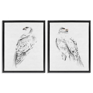 Stupell Industries White Hawk Winter Birds, 31" x 25" - 1 of 4
