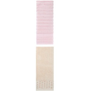 REGALWOVEN Solid Soft Absorbent Cotton Bathroom Hand Towels 14" x 30" 2 Pcs - 1 of 4