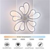 HBEZON Semi-Flush Mount Ceiling Light with Remote, Dimmable 3-Mode Color Light Fixture for Bedroom, Living Room, Kitchen, Indoor - 4 of 4