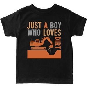 The Juniper Shop Just A Boy Who Loves Dirt Toddler Short Sleeve Tee - 1 of 4