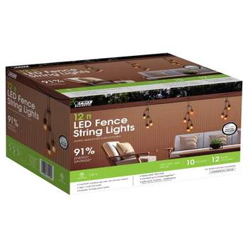 Feit Electric LED String Lights Clear 12 ft. 10 lights