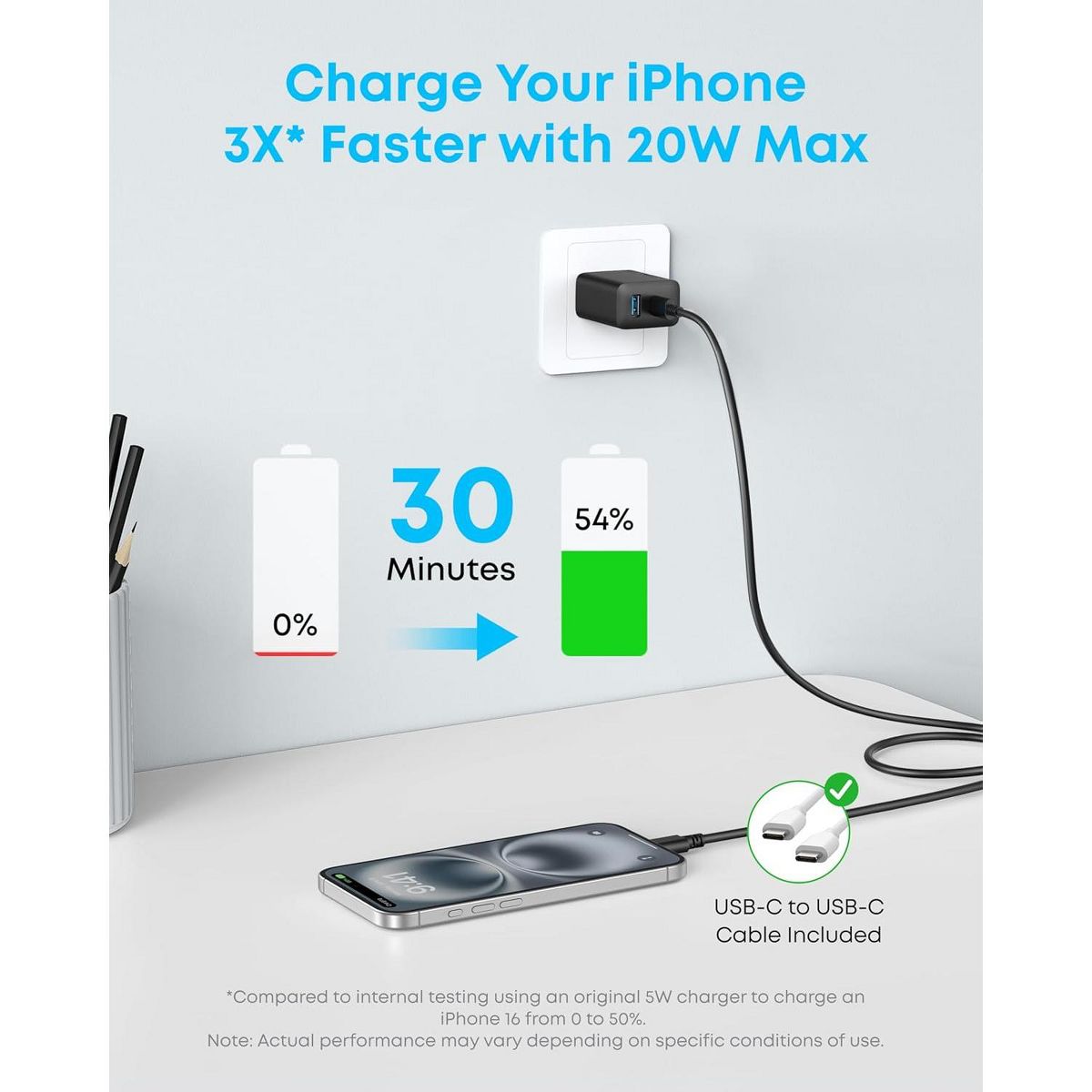 Anker iPhone 17/16 Charger (Black, 2 Pack & 2 Cable) - thumbnail 4