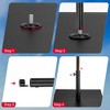 Costway 9ft Market Patio Umbrella w/Solar Lights & 40 LBS Steel Umbrella Stand - 4 of 4