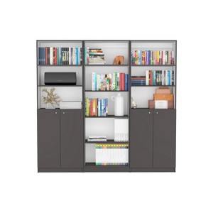 NicBex 11 Shelves File Cabinet with 2 Cabinets,Office Cabinet with Tier-Shelving Design,Modern Storage Cabinet,Filing Cabinet for Home Office - 1 of 4