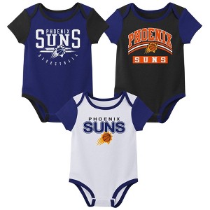 NBA Phoenix Suns Boys' 3pk Bodysuit Set - 1 of 4