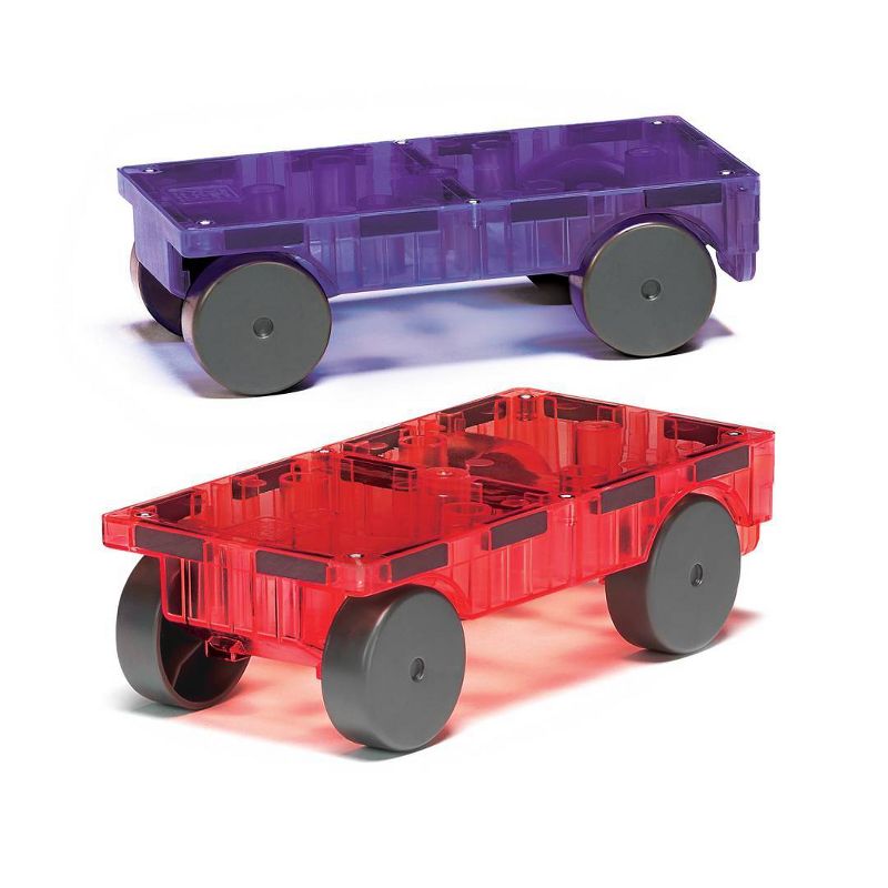 MAGNA-TILES Cars 2pc Expansion Set: Purple &#38; Red, 3 of 4