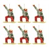 Glittered Glass Snowboarder Ornament (Set of 6) - 3 of 3